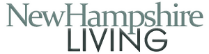 Logo with the words New Hampshire LIVING in stylized, overlapping fonts, with NewHampshire above LIVING on a transparent background.