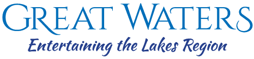 Logo with faded text reading Lakes Media and the tagline 