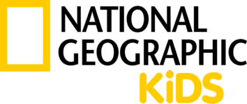 National Geographic Kids logo featuring a yellow rectangular frame and the words NATIONAL GEOGRAPHIC KIDS in black and yellow text.