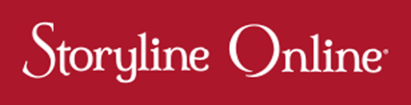 White Storyline Online text on a solid red background.